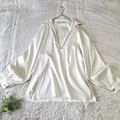 CITYSHOP シティショップ スキッパーセーラーシャツ コットンシルクのサムネイル