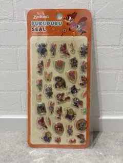 人気急上昇中！国内製造品　ディズニー　ぷくぷくシール　ズートピア　3Ｄ立体シール