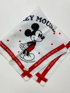 【新品未使用】ウォルトディズニー カンパニー ミッキーマウス レトロ ハンカチ