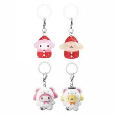 サンリオキャラクターズ めじるしアクセサリー いちご ふわふわスノー 匿名配送