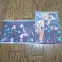 鬼滅の刃×くら寿司 下敷き 2枚セット