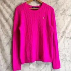 POLO RALPH LAUREN ニットセーター ケーブルニット 羊毛カシミヤ