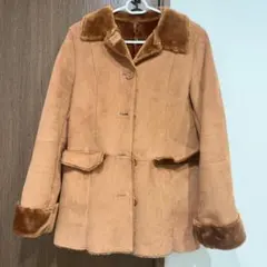 MK KLEIN+ フェイクムートンコート ボアコート Mサイズ ブラウン