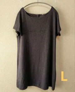 無印良品 チュニック グレー L