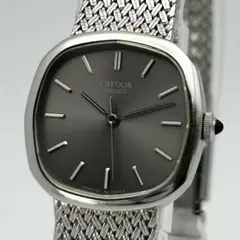 【新品電池 稼働】SEIKO CREDOR 1421-0040 グレーのサムネイル