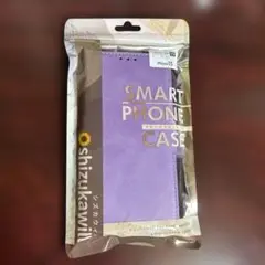 shizukawii 手帳型スマホケース パープル　iPhone 15
