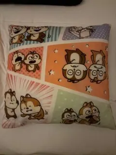 チップとデール クッション コミック柄