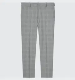 新品　UNIQLO ユニクロ　スマートアンクルパンツ　L　グレンC　448486