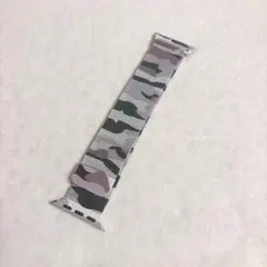 ハ*ズ様 迷彩柄 Apple Watch用バンド 42/44/45mm ステンレ