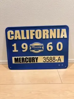 マーキュリー　看板　エンボス　カリフォルニア