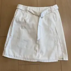 ems ホワイトサイドスリットタイトスカート