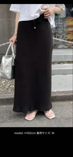 【専用】チャオパニックティピーすっきりシルエットリブスカート ブラック　Mサイズ
