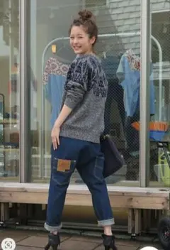 メルシーボークー×Leeコラボ サルエルデニムパンツのサムネイル