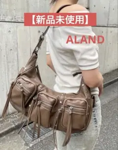 amlycity レイヤードデザインショルダーバッグ brownアンリーシティ