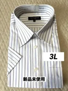 G FRERE 半袖ワイシャツ 3L ストライプ