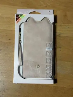 猫耳デザイン iPhone用ケース ベージュ