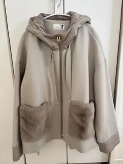 ヤマダヤ soeur7 スール7 異素材ドッキングアウター　ファーコート