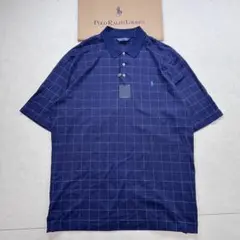 【未使用】POLO GOLF ウィンドゥペン ポロシャツ ネイビー XLのサムネイル