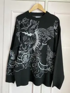 希少】Black Eye Patch 刺繍スウェット トレーナー 龍 - メルカリ