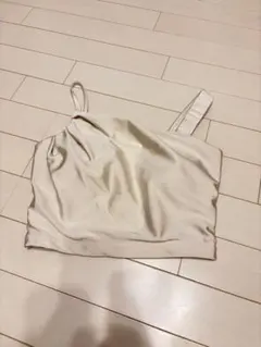 SUKALA スリーブレス クロップトップ S ホワイト