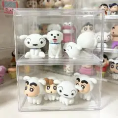 クレヨンしんちゃん シロがいっぱい フロッキードール ガチャガチャ