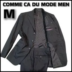 美品 コムサデモードメン スーツ セットアップ ブラック 黒 Mサイズ