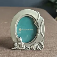 SELWIN PEWTER フォトフレーム　写真立て 猫 子猫