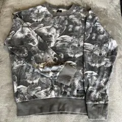 古着 S 動物プリント スウェット トレーナー 綿100%