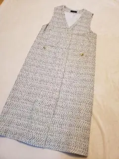 グリーンレーベルリラクシング ミックスツイード 2WAY ジレ ワンピース