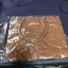ブラウン ロゴトートバッグ