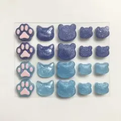 立体シール ハンドメイド 肉球 ネコ クマ