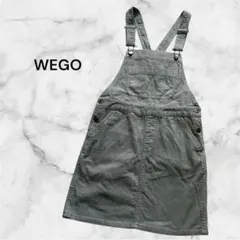 WEGO ウィゴー ジャンパースカート ミニ丈 コーデュロイ 綿 グレー S