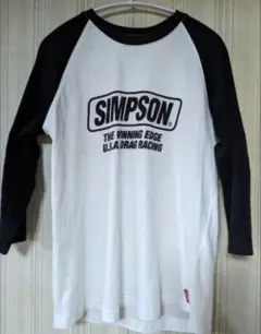 シンプソン　ラグラン七分袖　Tシャツ