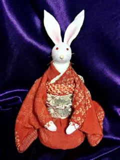 ちりめん細工 うさぎのさげもん - メルカリ