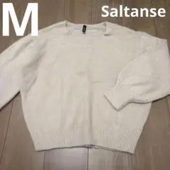 Saltanse ニット プルオーバー フェミニン 薄ピンクM 美品