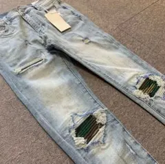 mnml スキニーデニム カモ柄 30インチ