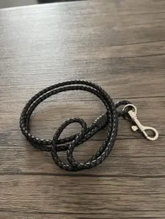 「正規品 ボッテガ・ヴェネタ イントレチャート レザーストラップ ブラック」