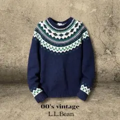 新品タグ付 L.L.Bean フェアアイル ラグウール セーター ノルディック