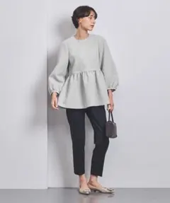 UNITED ARROWS AIRY ジャカード ペプラム ブラウス 36 - メルカリ