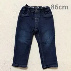 H&M ソフトデニム　アジャスター付き　デニム　86cm エイチアンドエム