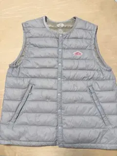 DANTON グレー キルティングダウンベスト 36