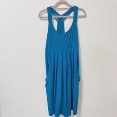 Calvin Klein青色 ターコイズブルーキャミワンピース　チュニック 12
