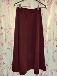 Auief アウィーエフ　コーデュロイ　ロングスカート　ボルドー　38サイズ