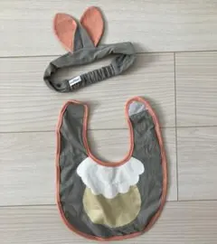【美品】 とんすけ スタイ ヘアバンド ベビー ディズニー バンビ うさぎ