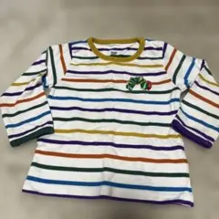 グラニフ はらぺこあおむし　ストライプ柄 長袖Tシャツ 90サイズ