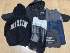 キッズ 女の子 150 アウター 長袖 まとめ売り 小学生 ズボン モコモコ