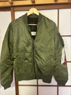 ALPHA INDUSTRIES MA-1 フライトジャケット S オリーブ