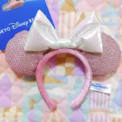 ディズニー　キーチェーン　ミニーちゃん　カチューシャ　ピンク