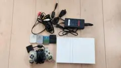 【すぐ遊べるセット】PS2 本体 770000 ホワイト メモリーカード4枚付