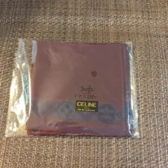 新品 未使用 セリーヌ CELINE ハンカチ メンズ 馬車 刺しゅう ブラウン